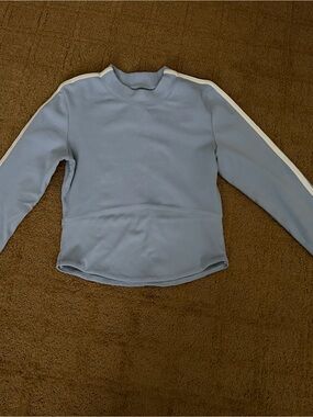 FP Movement by Free People Light Blue Pullover with White Stripe